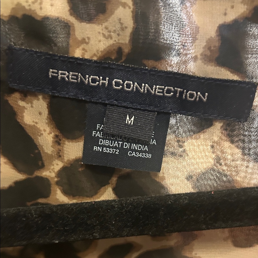 French Connection Animal Print Blouse